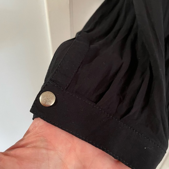 Zadig & Voltaire Black with Gold Trim Collar Dress - Picture 7 of 10